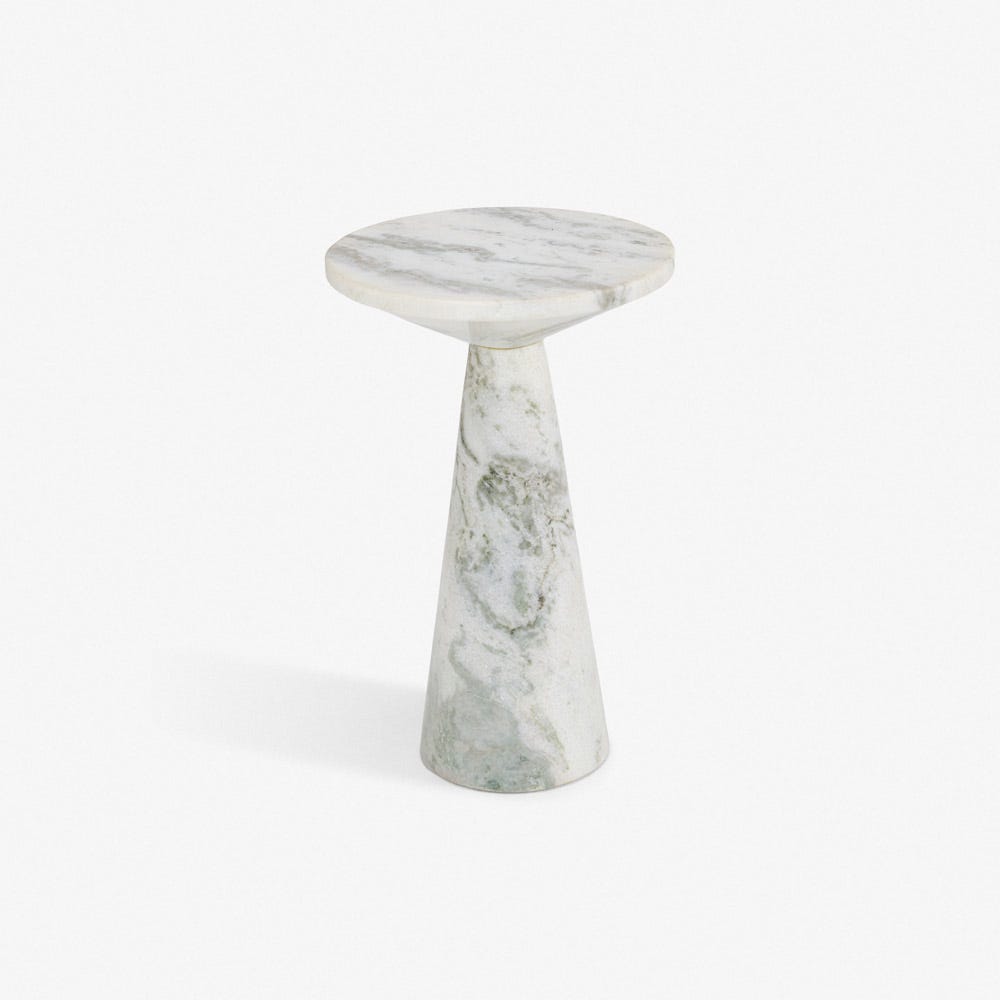 BASSO FANTASY BROWN MARBLE SIDE TABLE
