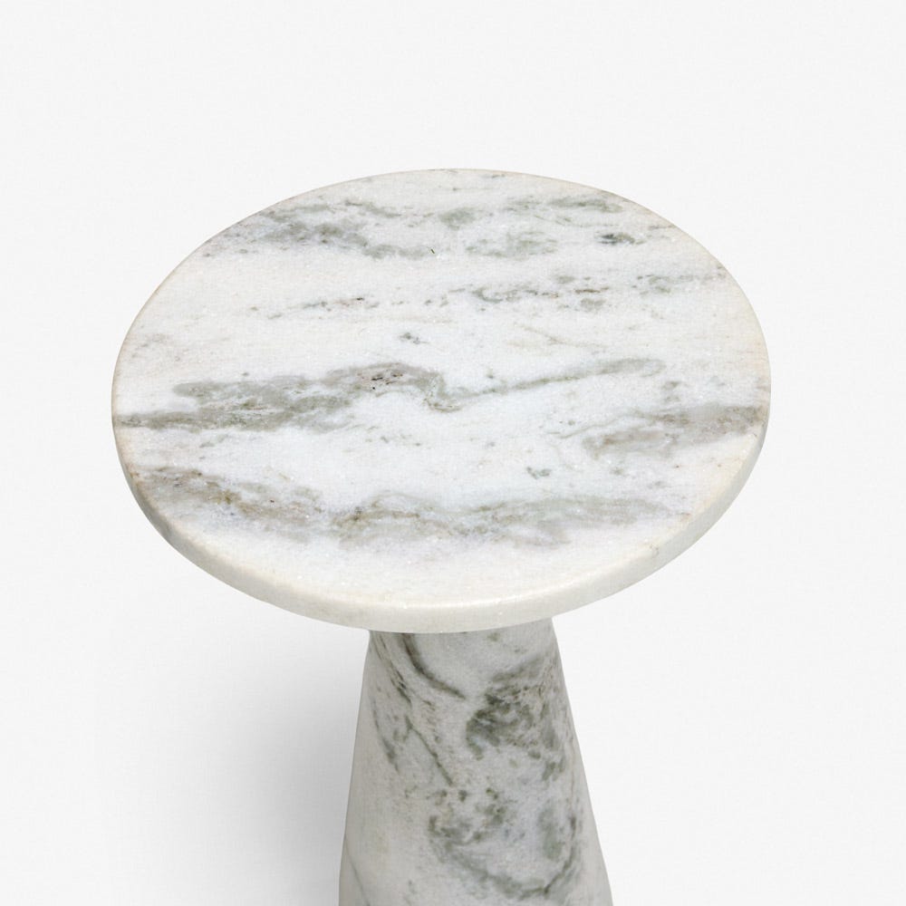 BASSO FANTASY BROWN MARBLE SIDE TABLE