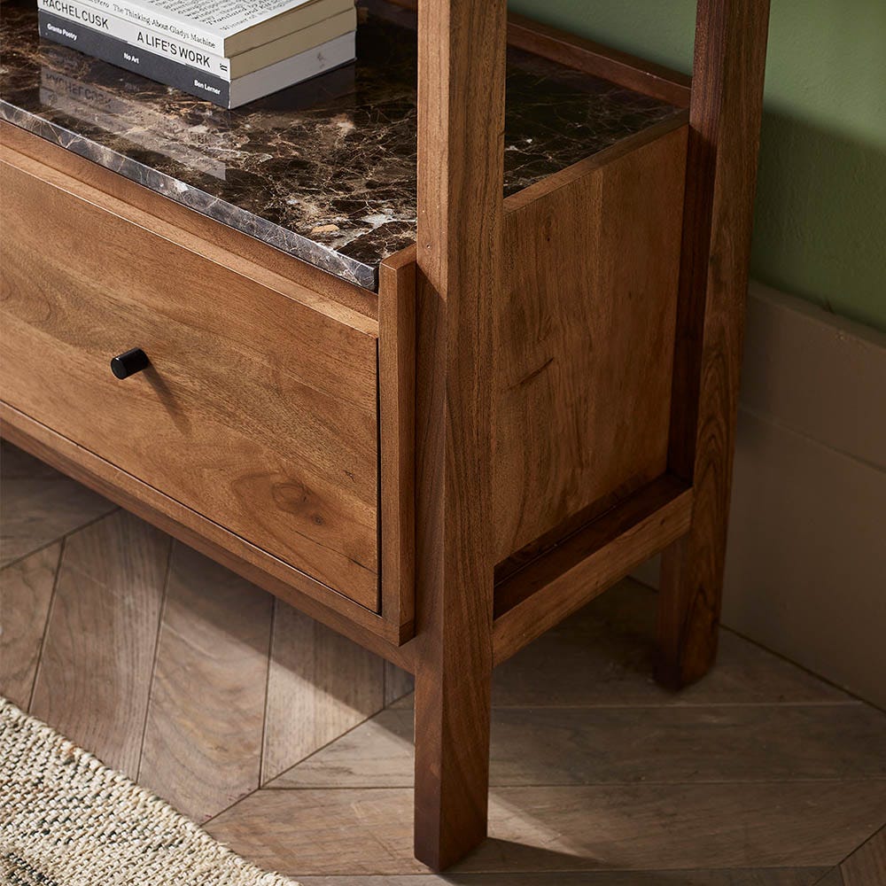 BRERA MARBLE WIDE SHELVING