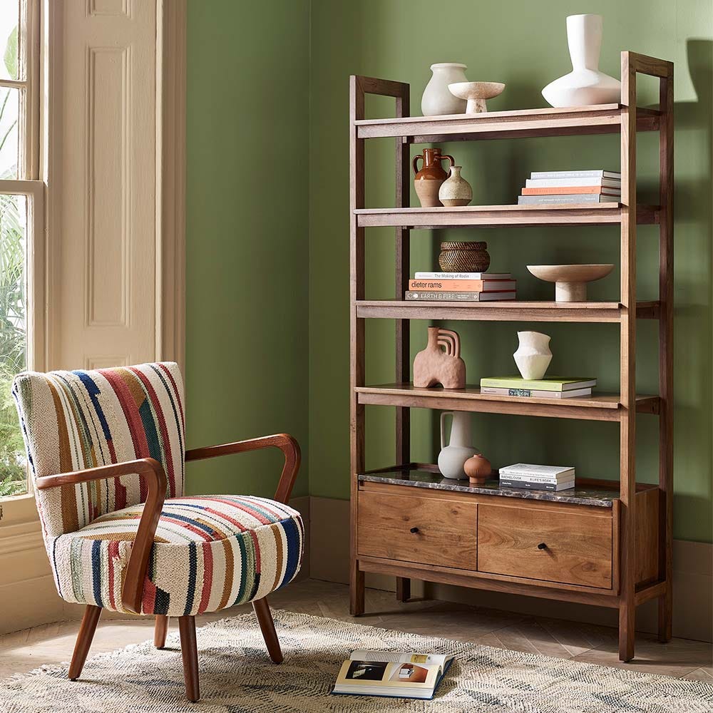 BRERA MARBLE WIDE SHELVING