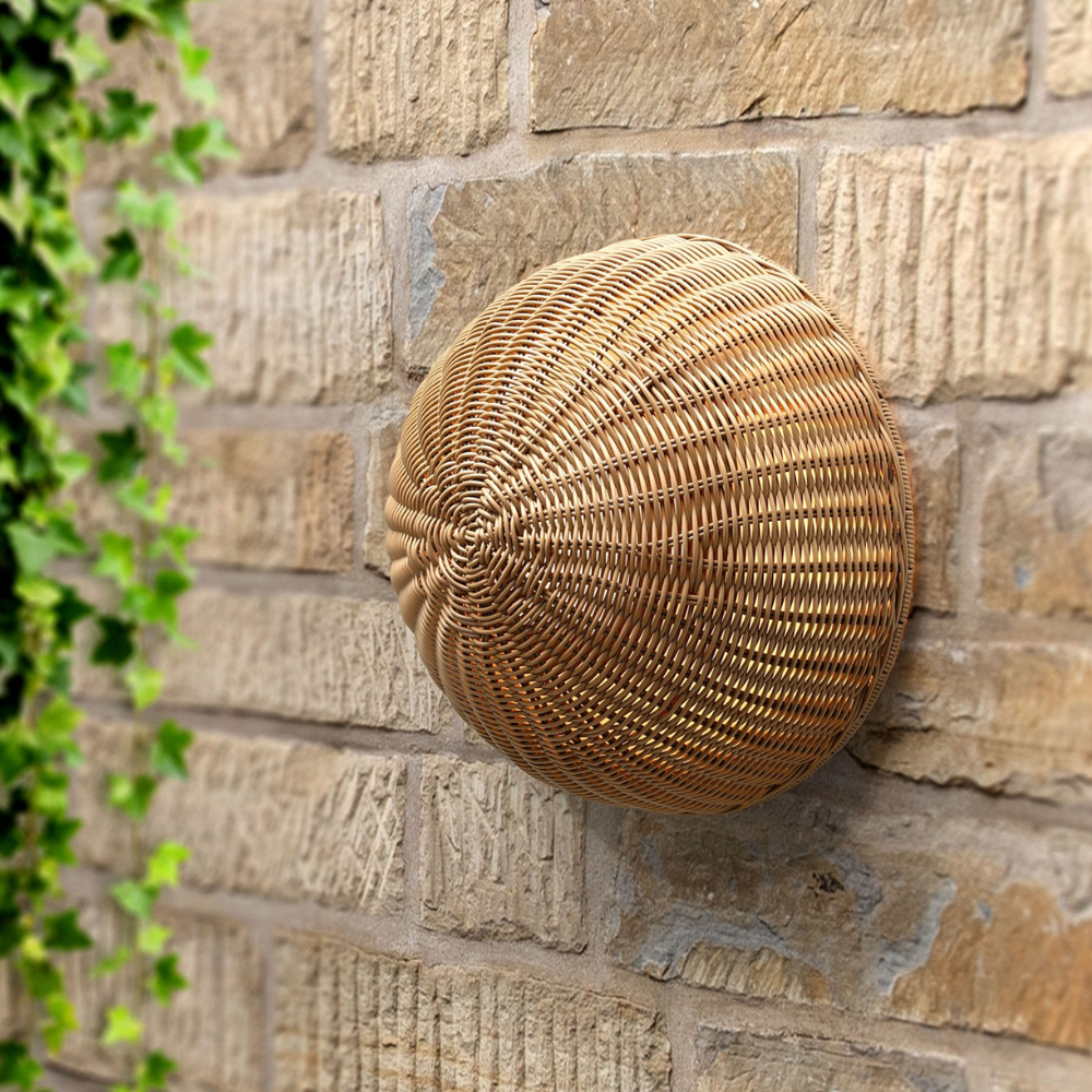 CERCHIO SESAME RATTAN 40CM WALL LAMP