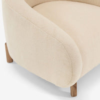 COCOON ARMCHAIR IN OFF-WHITE BOUCLE