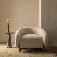 COCOON ARMCHAIR IN OFF-WHITE BOUCLE