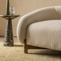 COCOON ARMCHAIR IN OFF-WHITE BOUCLE
