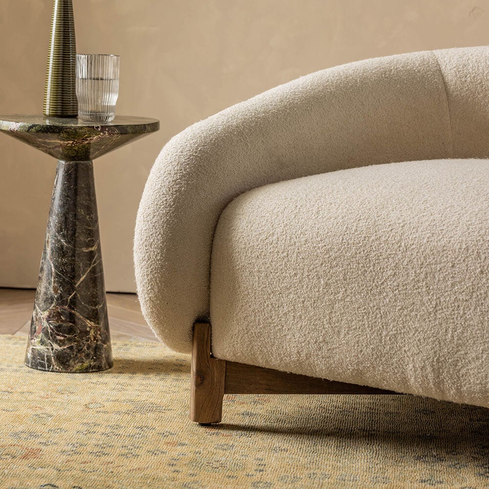 COCOON ARMCHAIR IN OFF-WHITE BOUCLE
