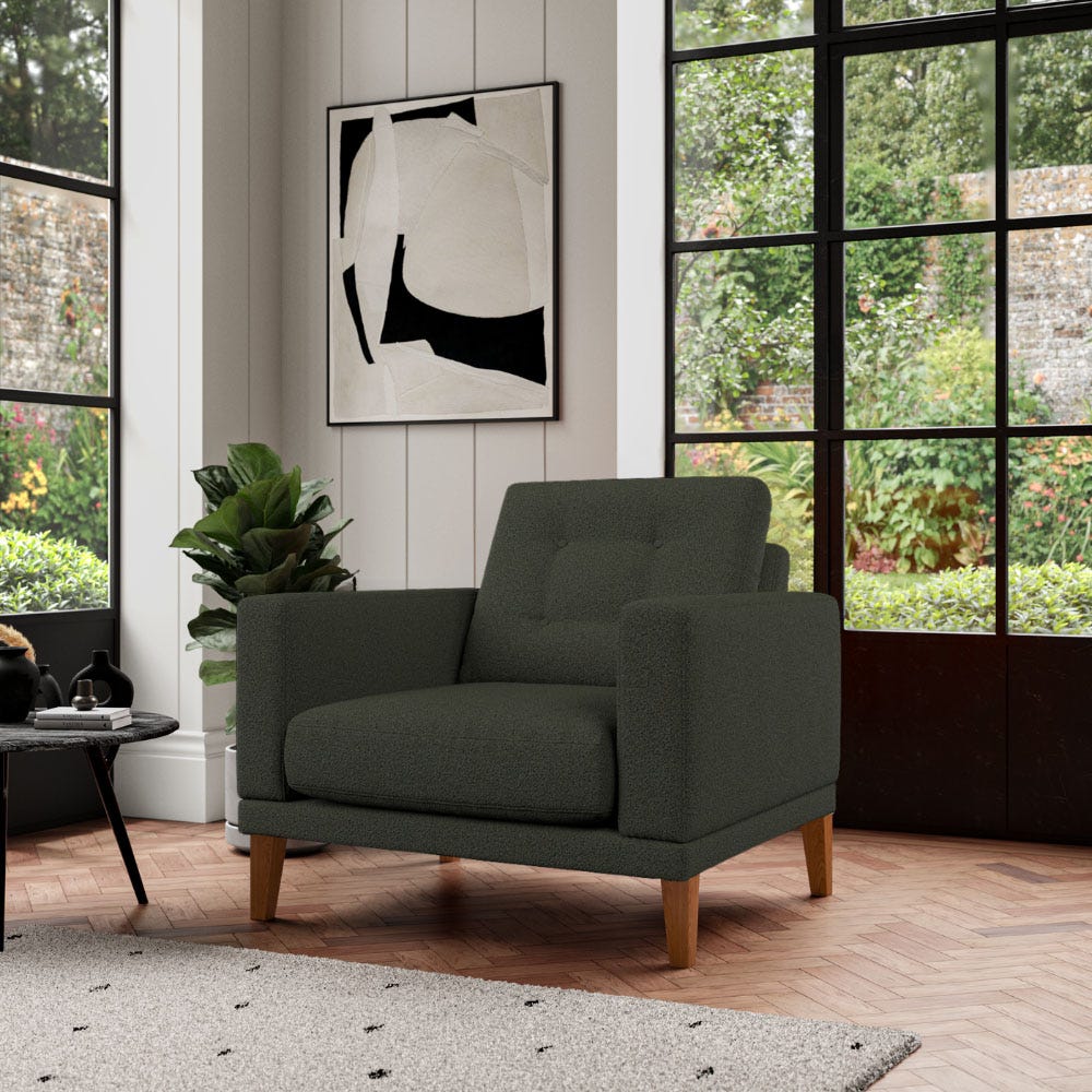 Fitzroy Armchair Fern Boucle