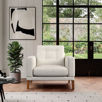 Fitzroy Armchair In Ivory Boucle