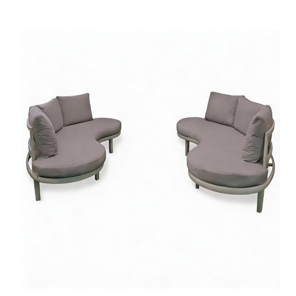FLORENCE DOUBLE SOFA LOUNGE SET WITH LARGE COFFEE TABLE