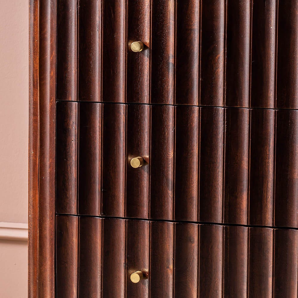 FLUTE MARBLE CHEST OF DRAWERS - VINTAGE