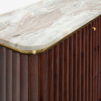 Flute Marble Sideboard - Vintage