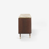 Flute Marble Sideboard - Vintage