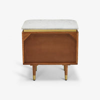FLUTE 2 DRAWER BEDSIDE
