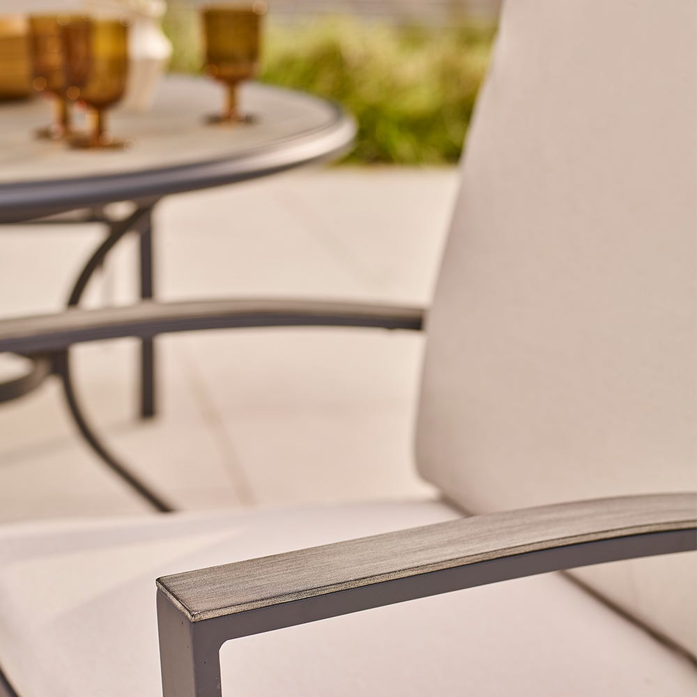 Gabriela 4 Seat Dining Set with Parasol