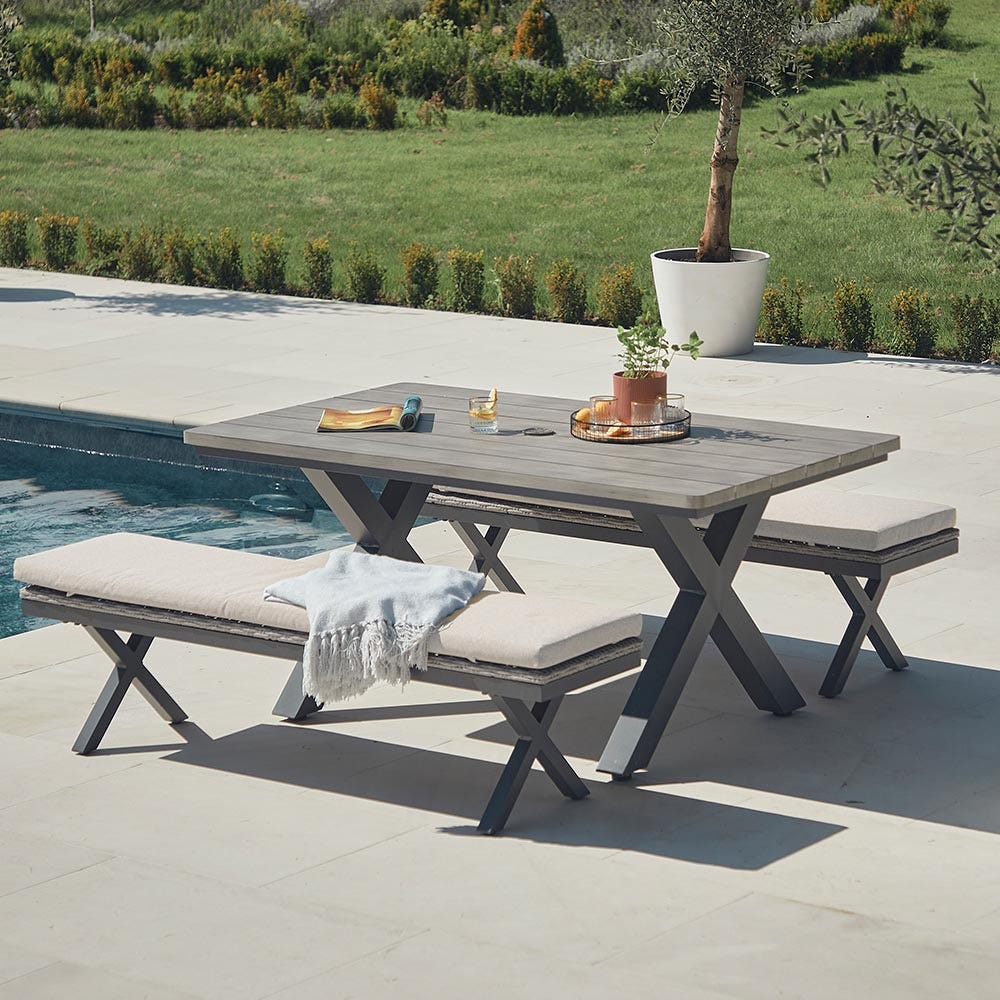 GABRIELA 6 SEAT BENCH DINING SET