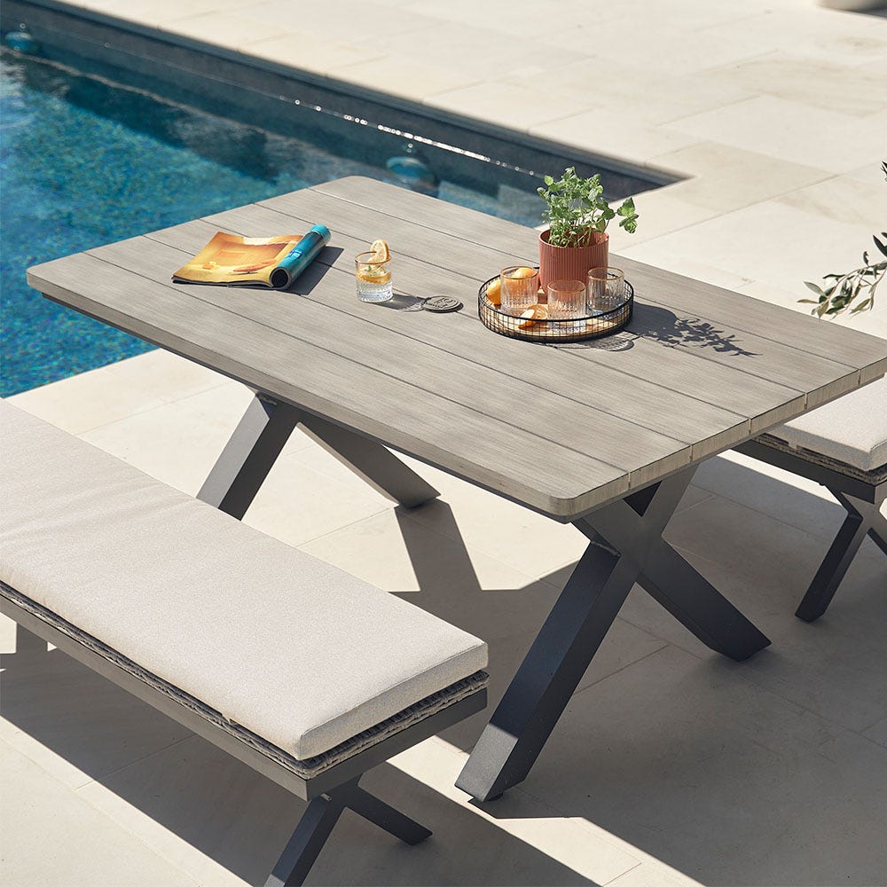 Gabriela 6 Seat Bench Dining Set