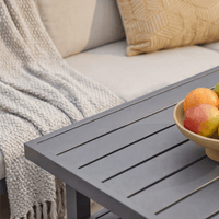 GABRIELA RECTANGULAR MODULAR DINING SET WITH LOUNGE CHAIR