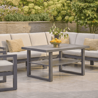 GABRIELA RECTANGULAR MODULAR DINING SET WITH LOUNGE CHAIR