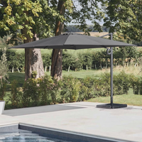 Graphite Grey 3m Deluxe Cantilever Parasol