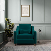 Hampton Armchair In Mallard Eco Velvet