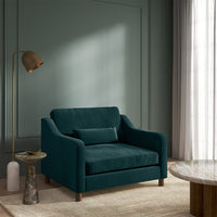 Hampton Loveseat In Mallard Easy Care Velvet