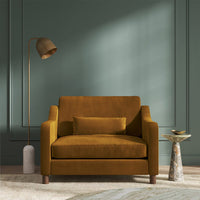 Hampton Loveseat In Turmeric Easy Care Velvet