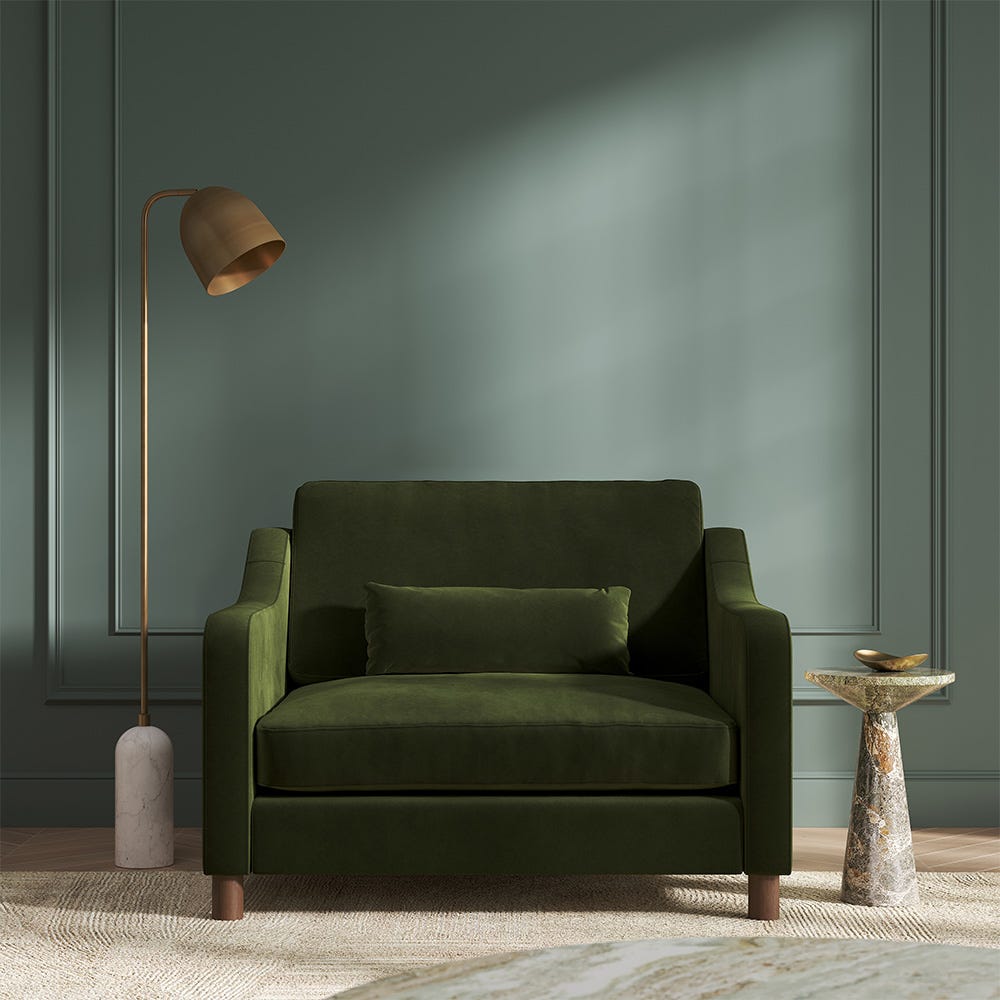 Hampton Loveseat In Vine Easy Care Velvet
