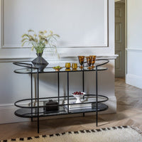 Harper Marble and Mirror Console Table