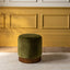 HOLBORN FOOTSTOOL IN DEEP GREEN VELVET