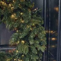 Indoor Outdoor Oversized Pre-lit Wreath - 100cm