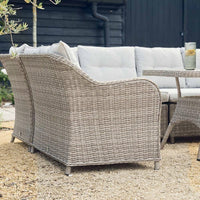 KARLA RATTAN RECTANGULAR LOUNGE DINING SET