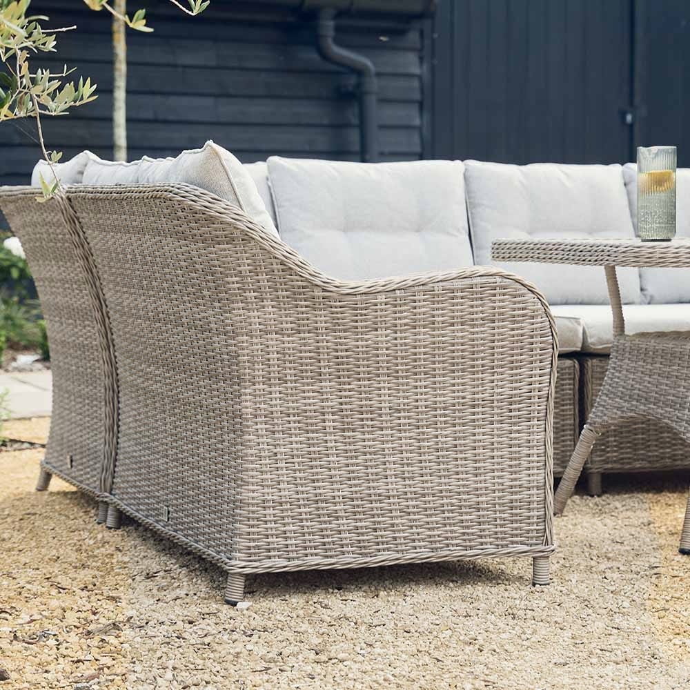 KARLA RATTAN RECTANGULAR LOUNGE DINING SET