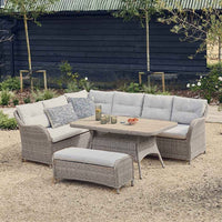 KARLA RATTAN RECTANGULAR LOUNGE DINING SET