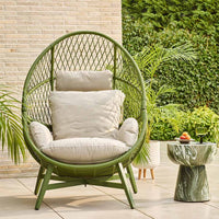 LAUREN COCOON CHAIR IN GREEN