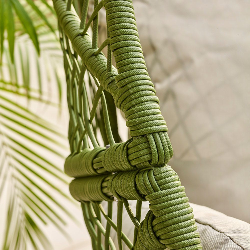 LAUREN COCOON CHAIR IN GREEN