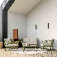 LAUREN 4 SEAT LOUNGE SET IN GREEN