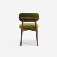 Layla Dining Chair in Deep Green Velvet 