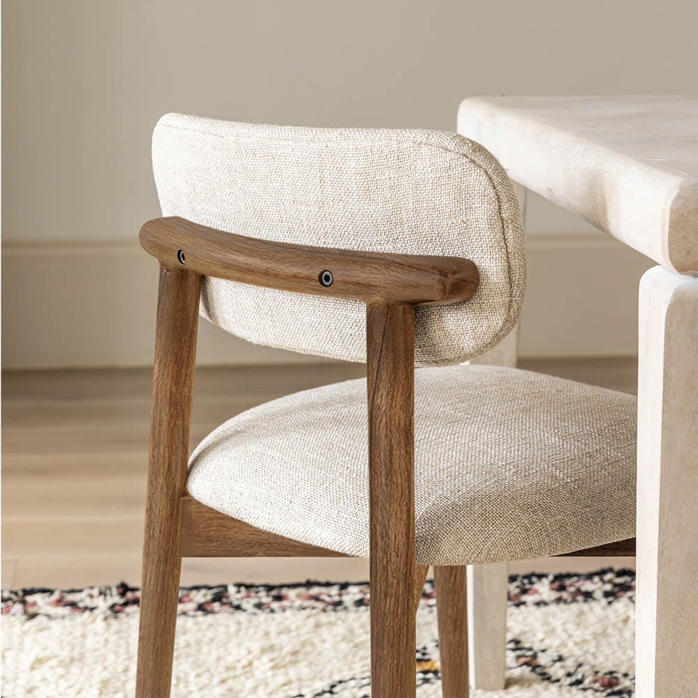 LAYLA DINING CHAIR IN NATURAL LINEN