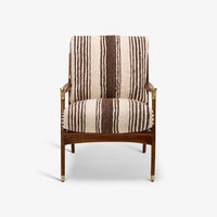 LEVI ARMCHAIR IN STRIPED RUG