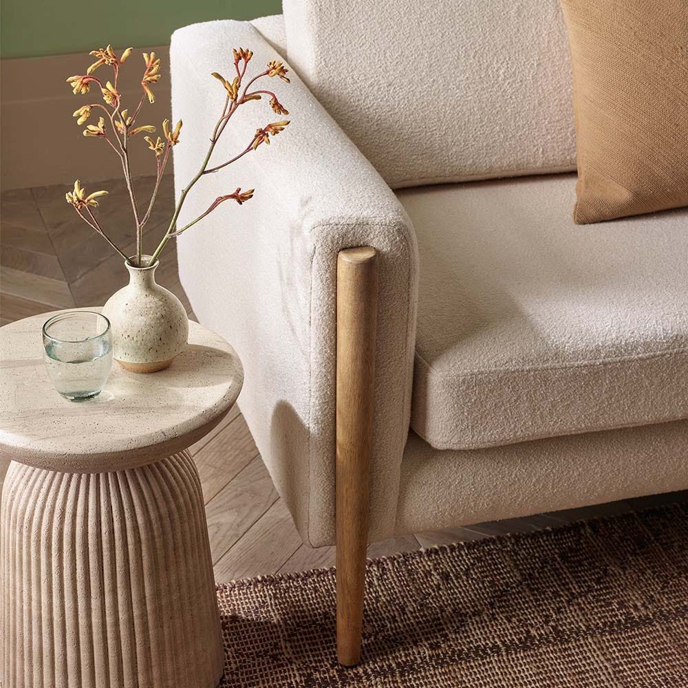 LEXINGTON ARMCHAIR IN LINEN MIX - NATUAL