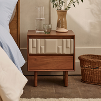 LISBON BEDSIDE TABLE - ALMOND WHITE