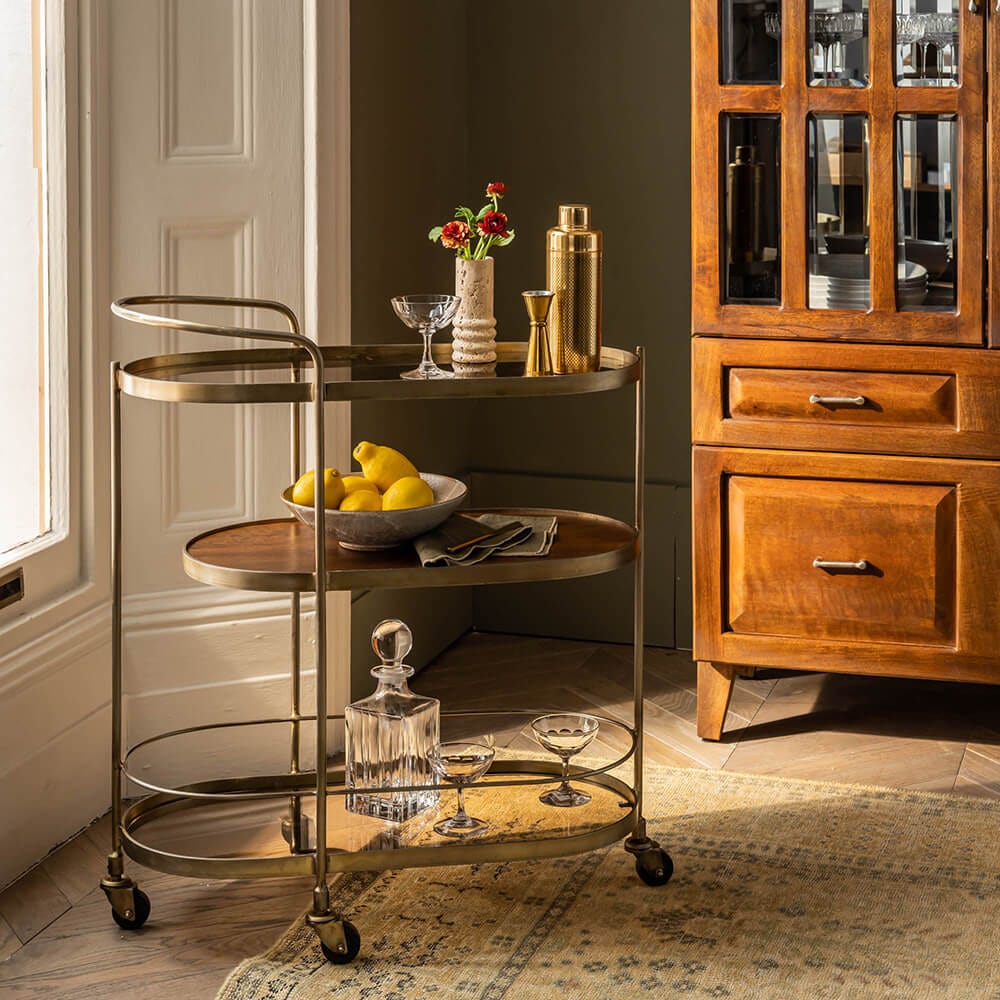 MALONE DRINKS TROLLEY