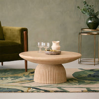 MASON COFFEE TABLE IN TRAVERTINE FINISH EFFECT