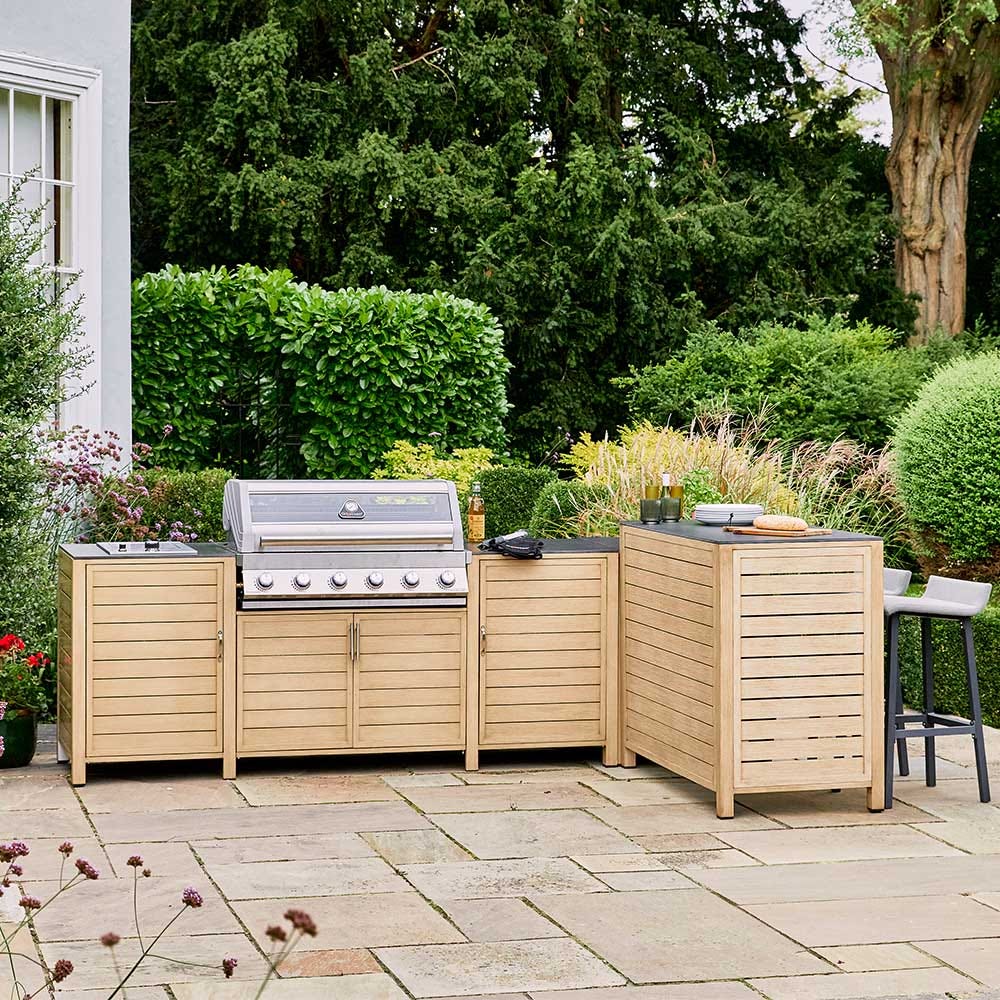 Paola 6 Burner Outdoor Kitchen with Bar