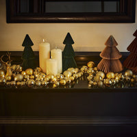 Retro Bauble 2m Garland - Gold