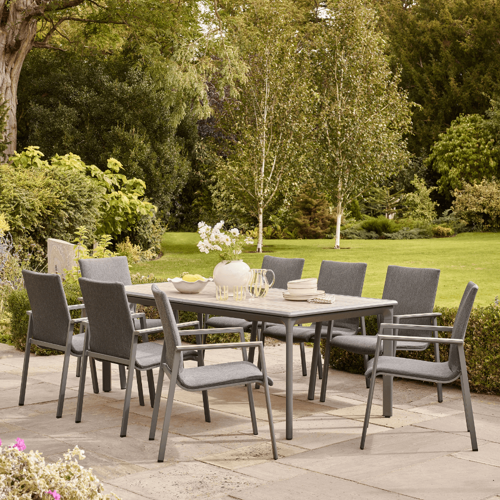 SAVANNAH BIRCH 8 SEAT EXTENDING DINING SET