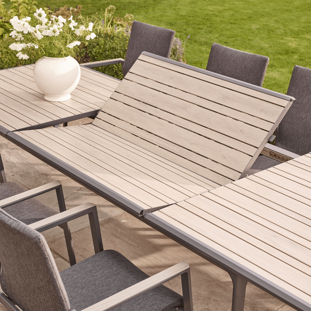 SAVANNAH BIRCH 8 SEAT EXTENDING DINING SET