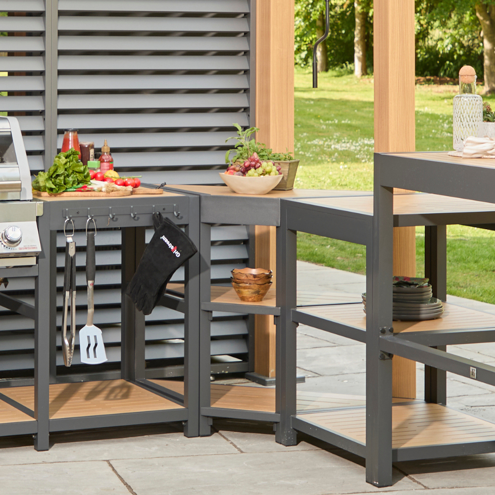 SAVANNAH OAK OUTDOOR KITCHEN ANGLED CORNER UNIT
