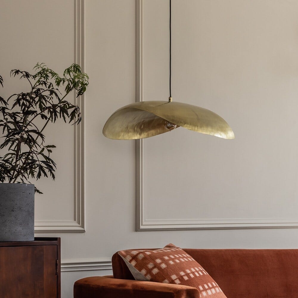 Serene Brass Pendant Light
