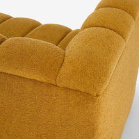 SLOANE FLUTED 2-SEAT SOFA IN MUSTARD BOUCLE