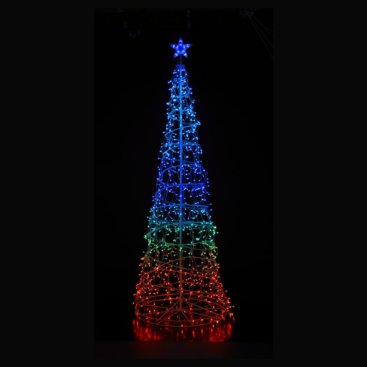 Spectrum 2.5m Remote Control Icicle Spiral Tree